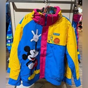 Retro Disney 100 Mickey Mouse and Goofy Columbia Warmwear 3-n-1 Jacket